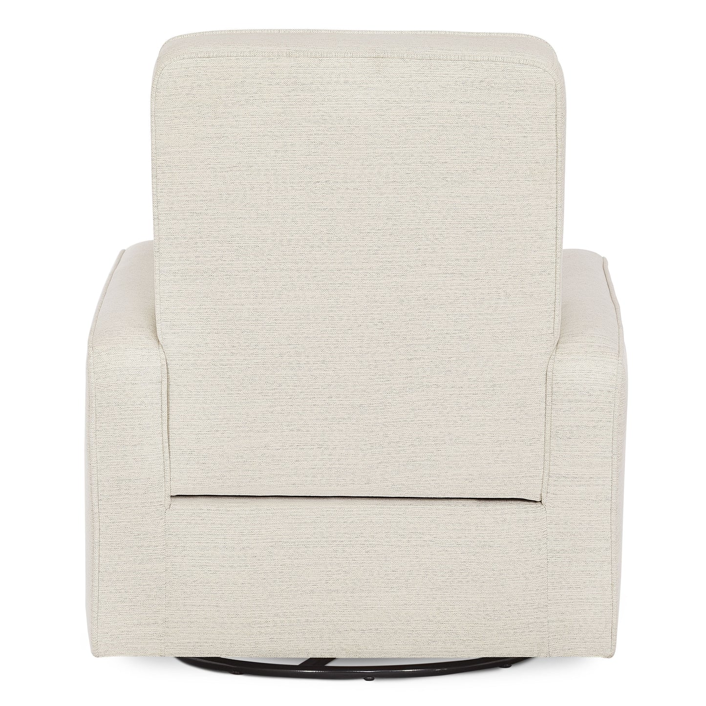 Holland Upholstered Swivel Glider | Rocker I Included Lumbar Pillow I Modern Design, Thunder