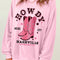 Cowboy Boots Graphic Dropped Shoulder Sweatshirt