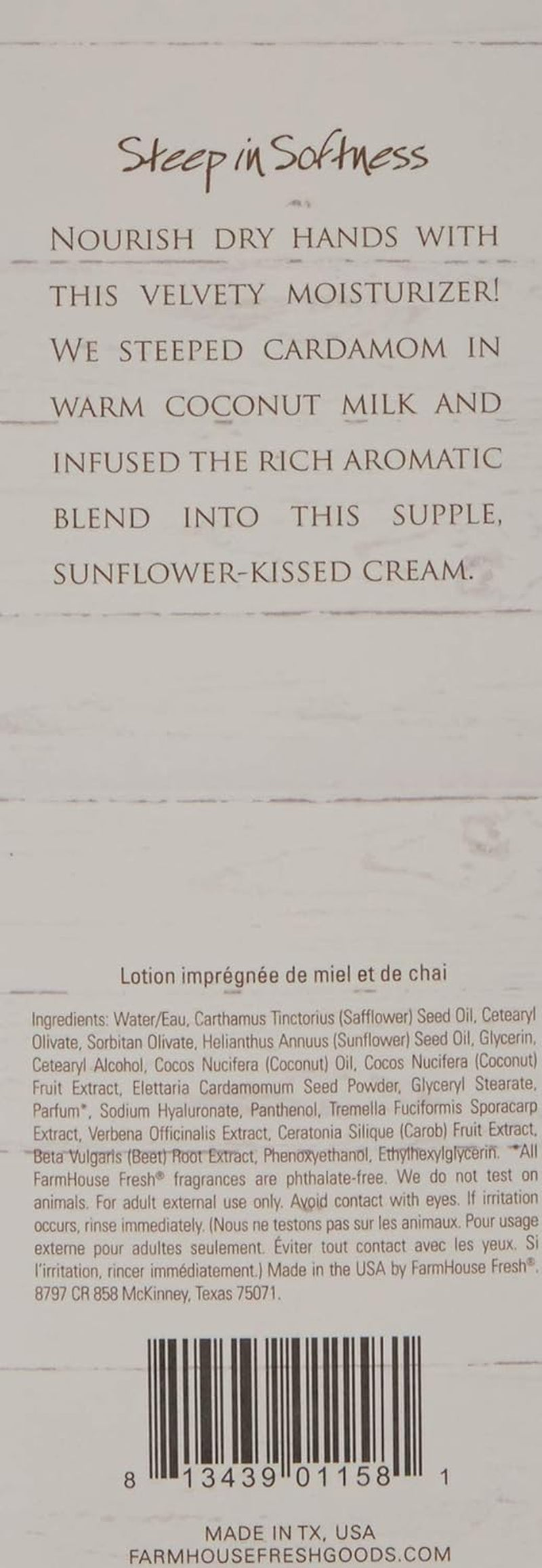 Honey-Chai Steeped Milk Lotion, 2.4 Fl Oz
