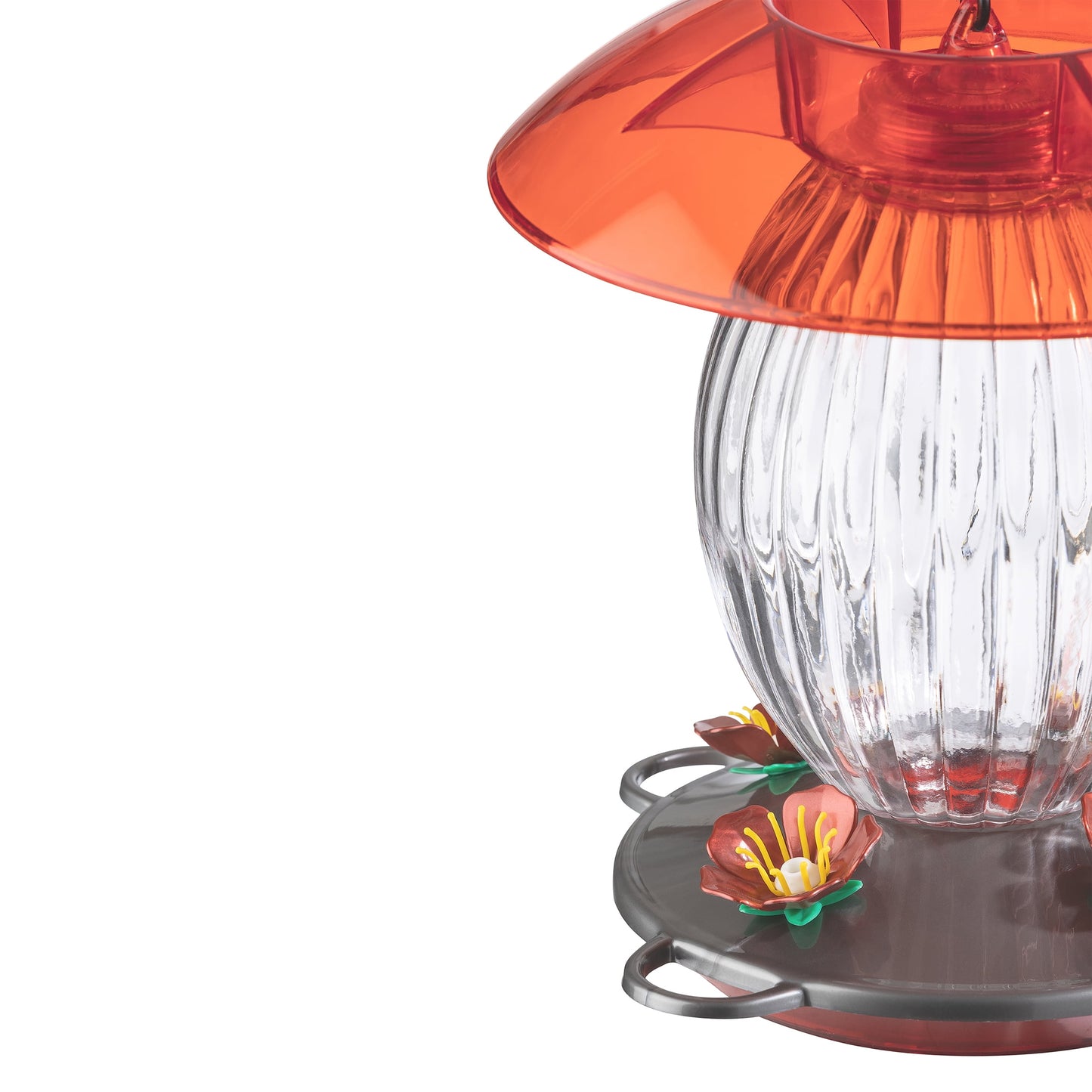 Jubilee Glass Bottle Hummingbird Feeder, 20 Oz Nectar Capacity, Clear
