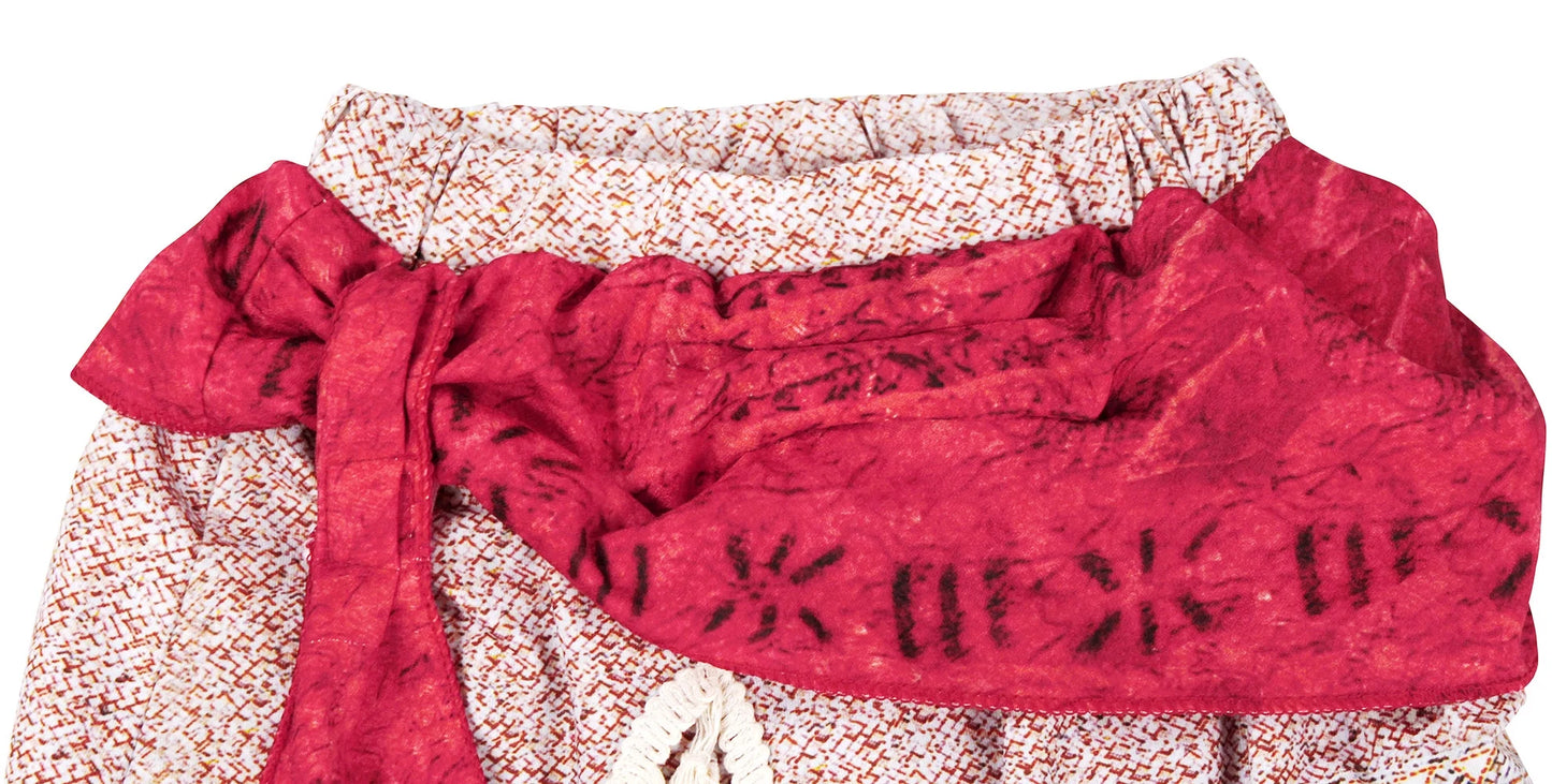 Princess Moana Costume for Girls Adventure Outfit Two-Pieces Crop Top Skirt Set Birthday Party Clothes