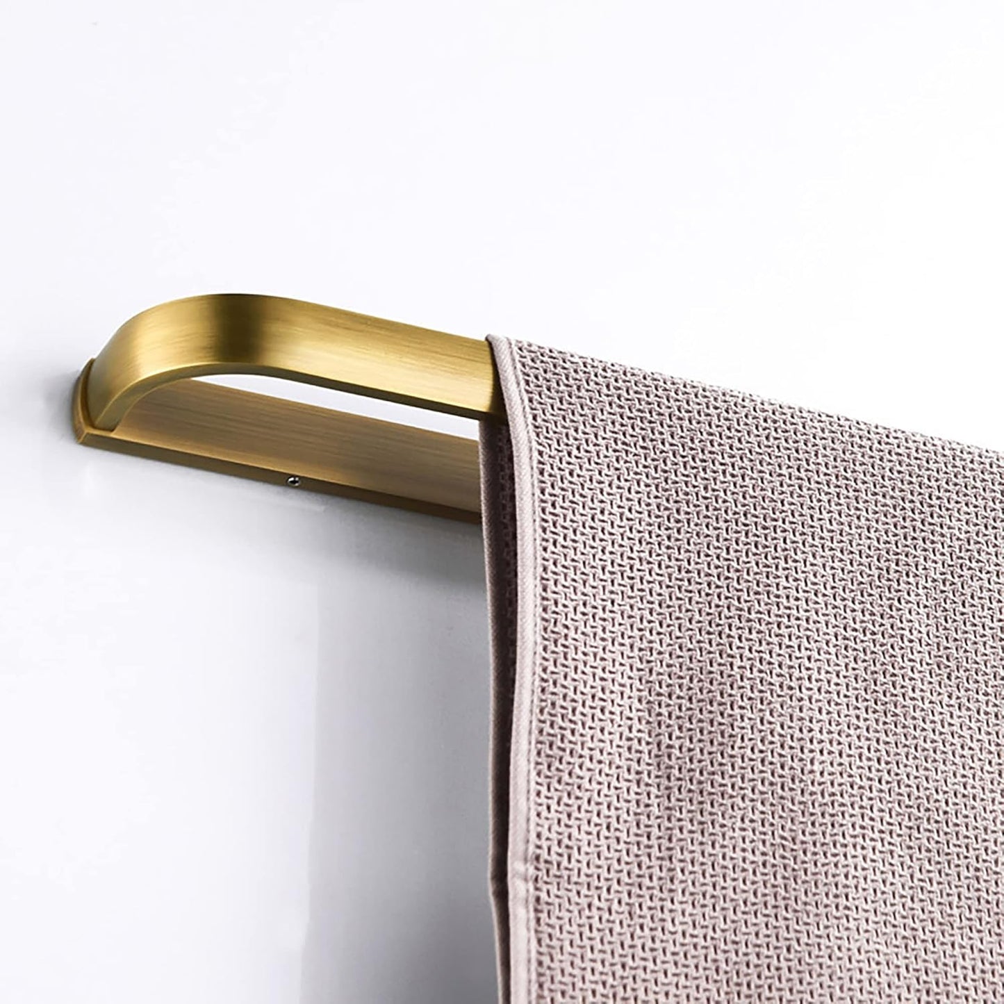 Brass Towel Bar, Antique Bathroom 23.6 Inch Bath Towel Holder Rack, Wall Mounted Bathroom Accessory Towel Rod Hanger Retro