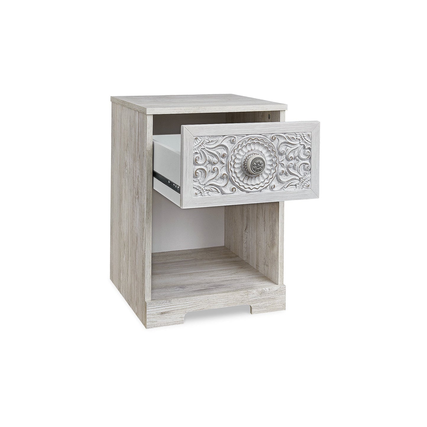 Paxberry 1 Drawer Nightstand Whitewash