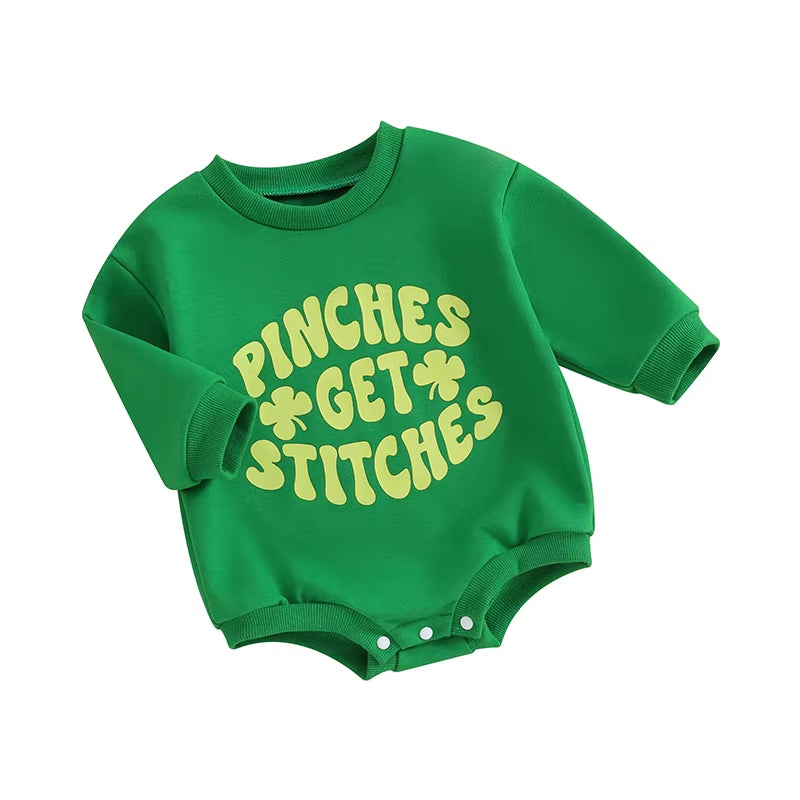 Toddler Baby Boy Girl St Patrick S Day Outfits Saint Patricks Day Sweatshirt Romper Lucky Charm Clothes