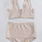 Ribbed V-Neck Bikini Set