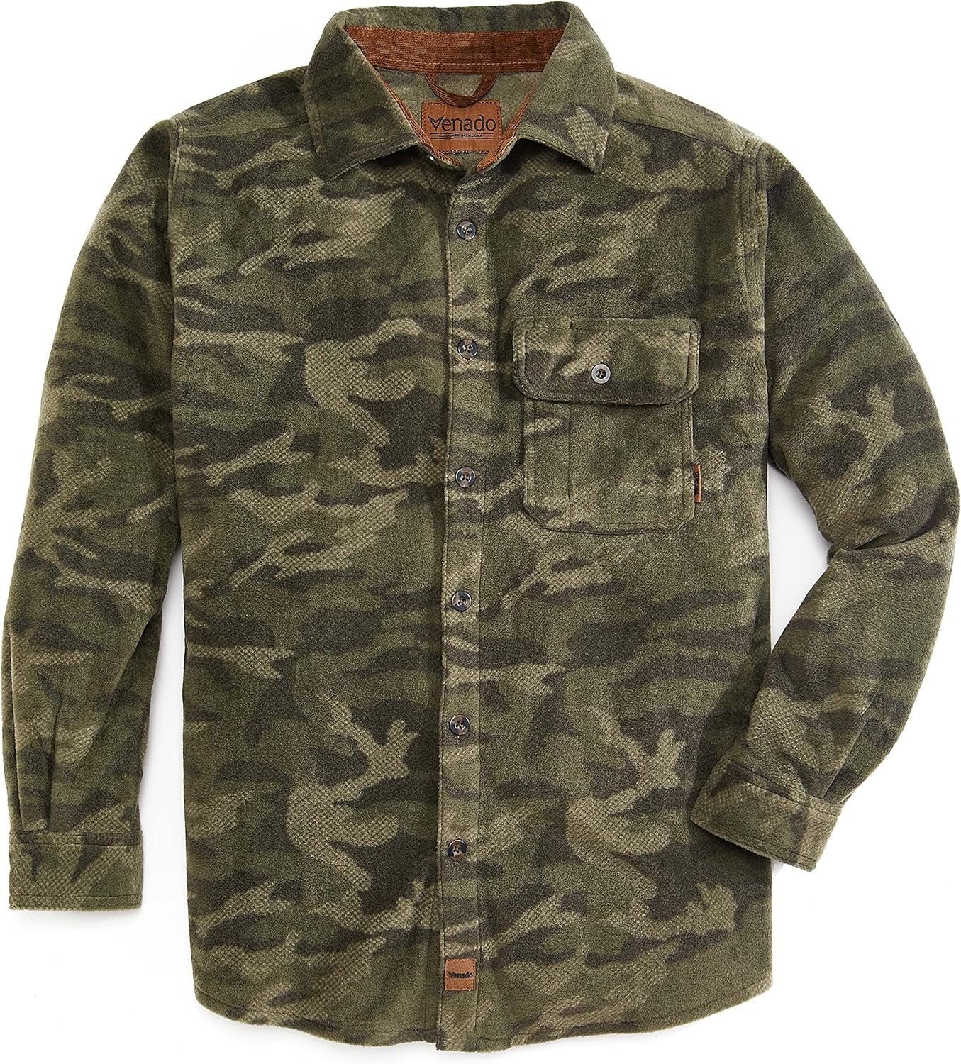 Mens Plaid Shirts for Men - Heavyweight Buffalo Plaid Fleece Shirt - Soft