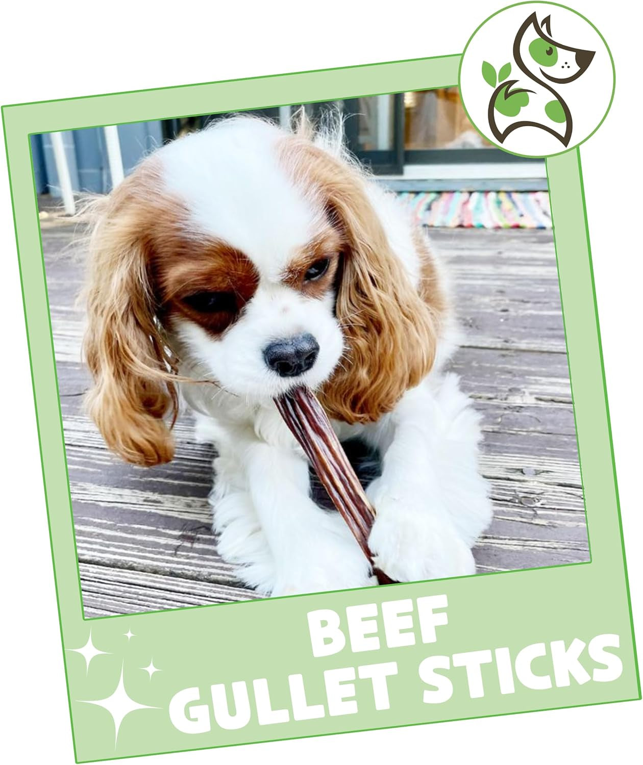 Beef Gullet Sticks for Dogs 5-6" (1Lb) - Natural Beef Jerky Stick Dog Chew Treats - Rawhide Free