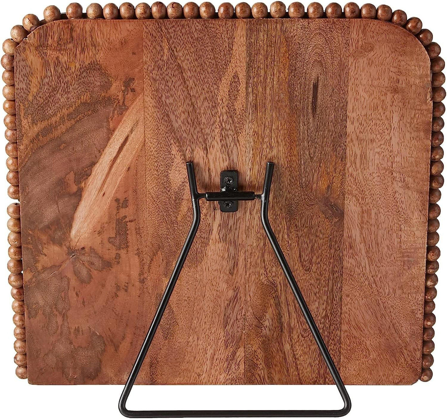 Beaded Cookbook Holder, 11" X 11", Natural Brown