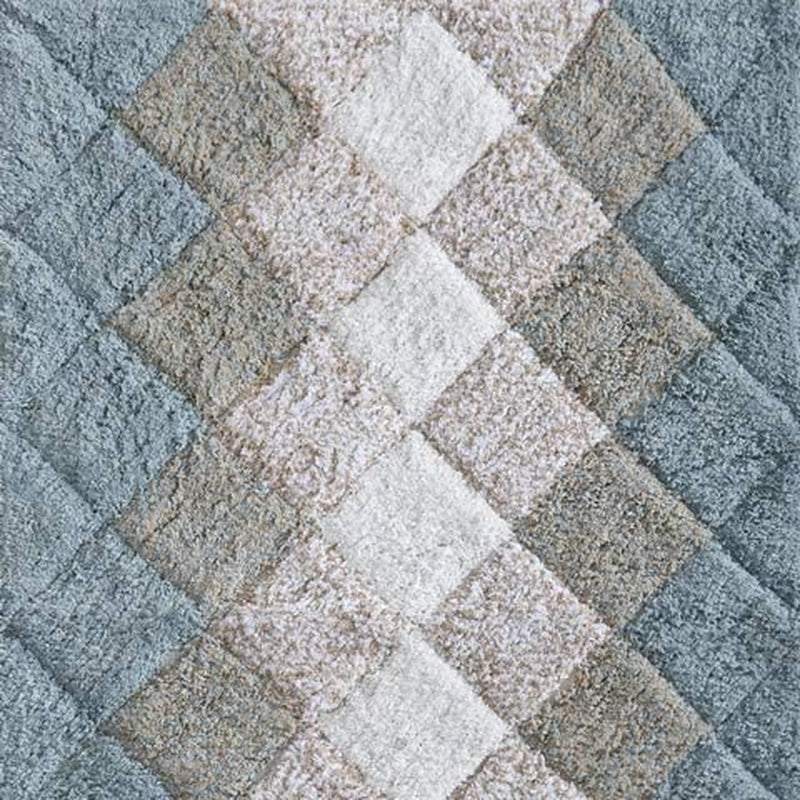 Bathroom Rugs Set 2Piece in 100%Cotton Albany Inspired Bath Rugs 21X32/17X34,Grey Beige Combo,Anitskid Bath Rugs Set,Cotton Bath Mat,Cotton Bath Rugs,Soft Absorbent Machine Washable,Non Slip Bath Rug