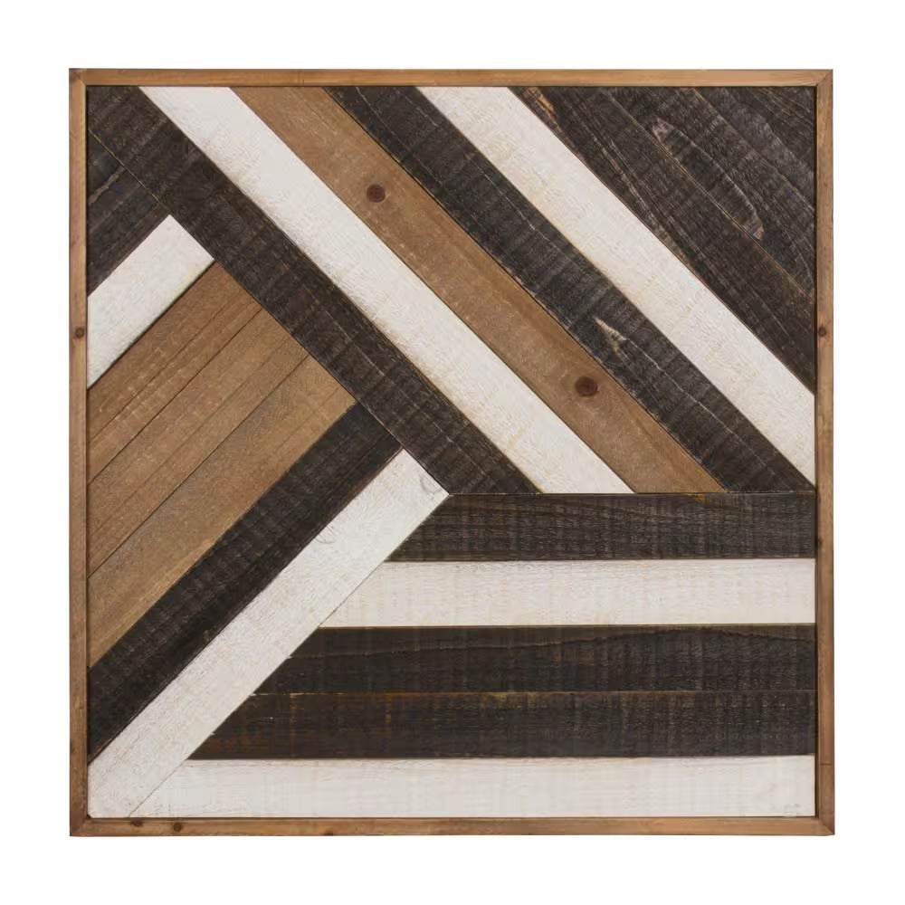 Ballez Wood Brown Plaque Wall Art