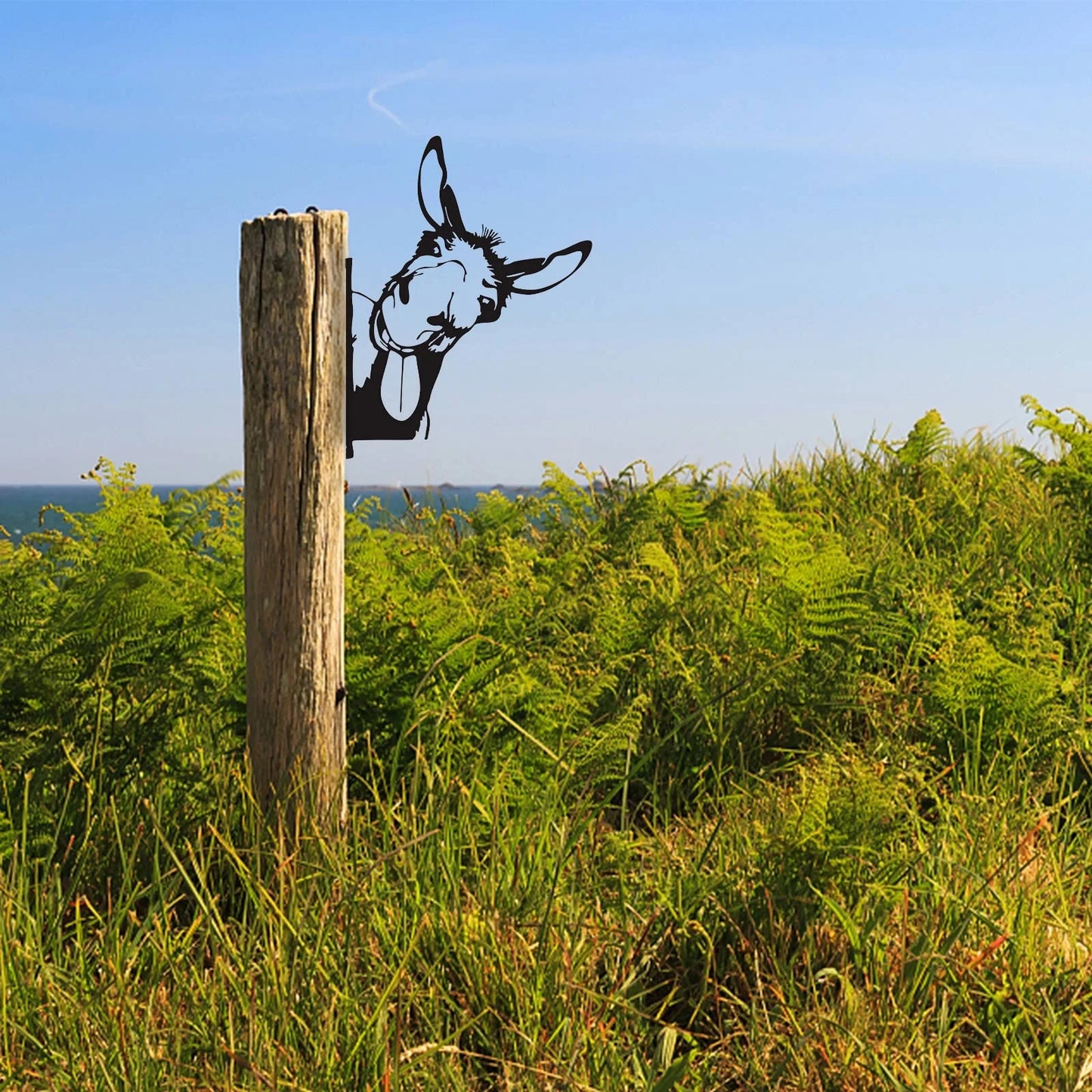 Metal the Donkey Garden Statues Black Donkey Silhouette Donkey Decorative Garden Stakes Garden Outdoor Statues Animal Stakes for Yard Decor and Lawn Ornaments Clearance