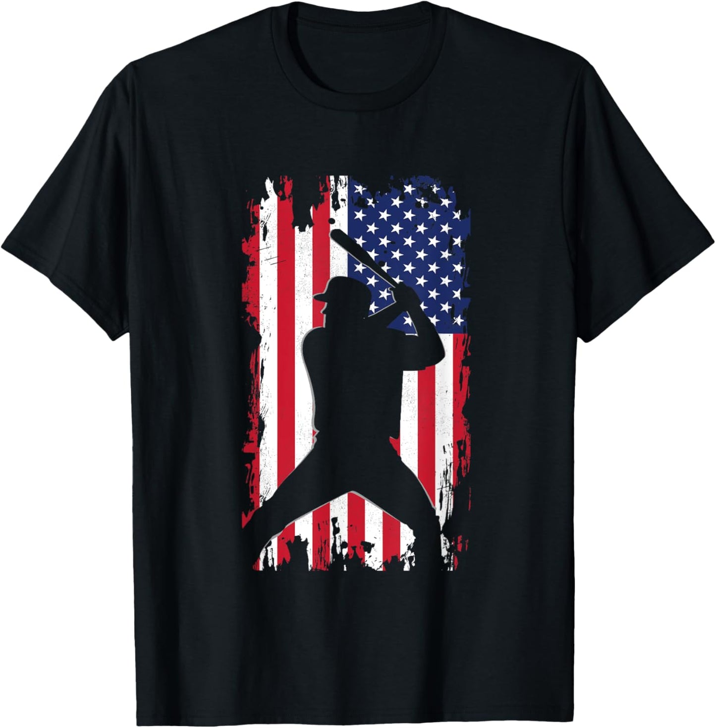 American Flag Baseball Apparel - Baseball T-Shirt