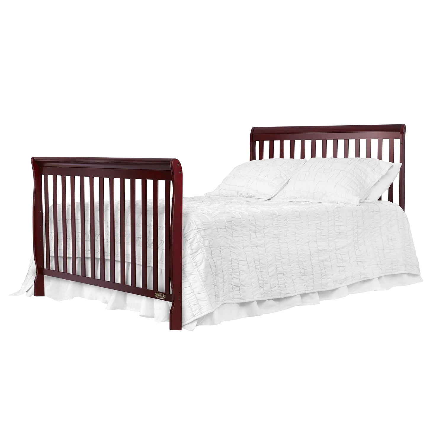 Ashton 5-In-1 Convertible Crib, Cherry, Greenguard Gold and JPMA Certified