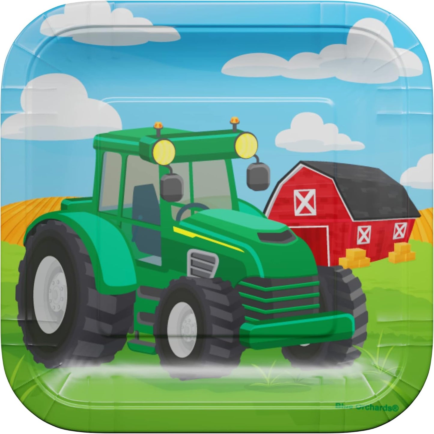 Tractor Value Party Supplies Pack (64 Pieces for 20 Guests) - Tractor Birthday Party Supplies, Tractor Party Supplies, Tractor Plates, Farm Animal Party, Tractor Theme Baby Shower