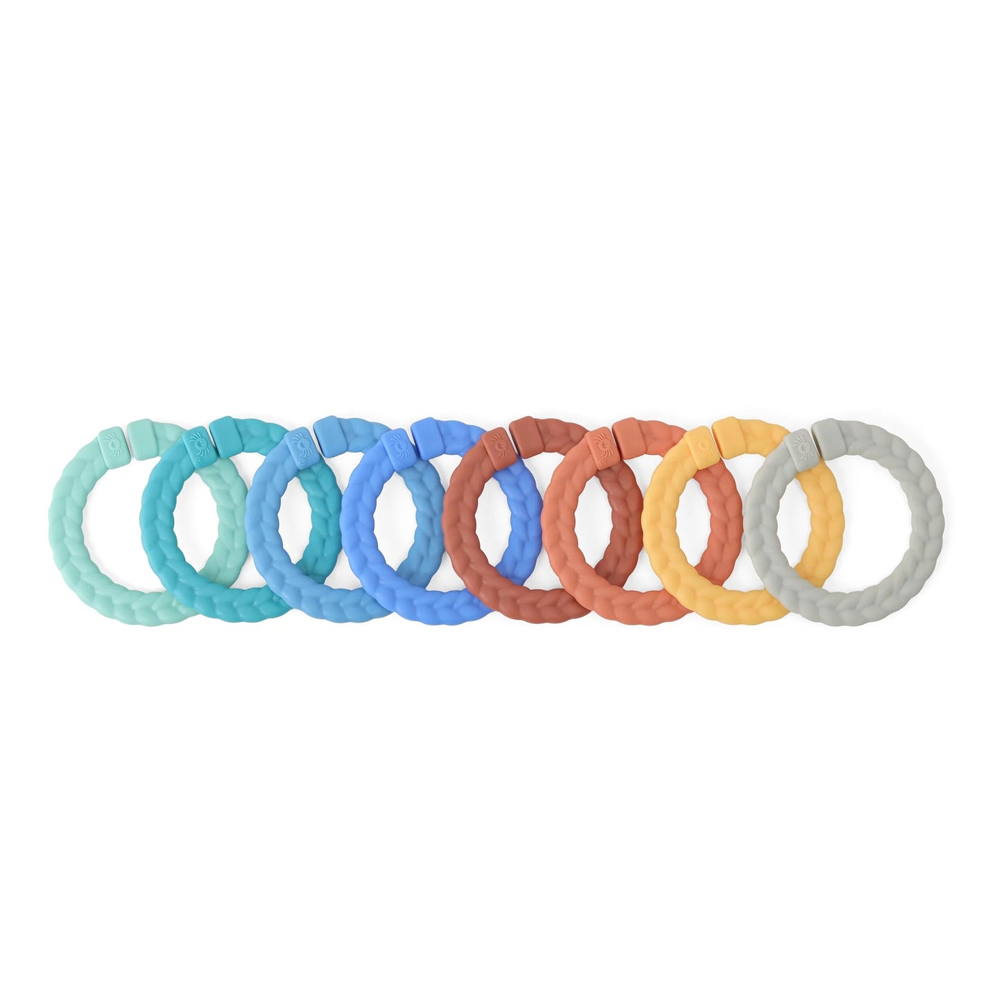 Unisex Linking Ring Teether Set - Desert Multi Color