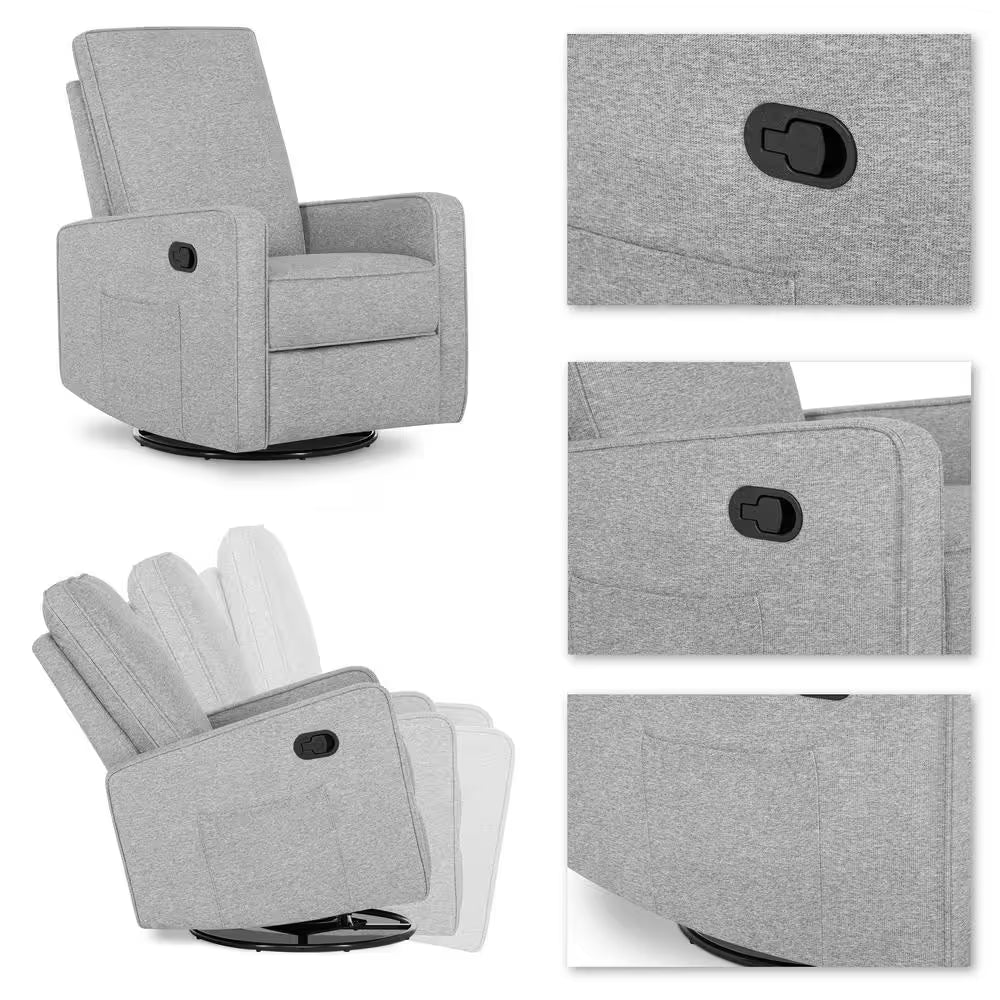 Skye Cobblestone Glider Recliner/Swivel Glider/Easy Assembly Recliner Chair