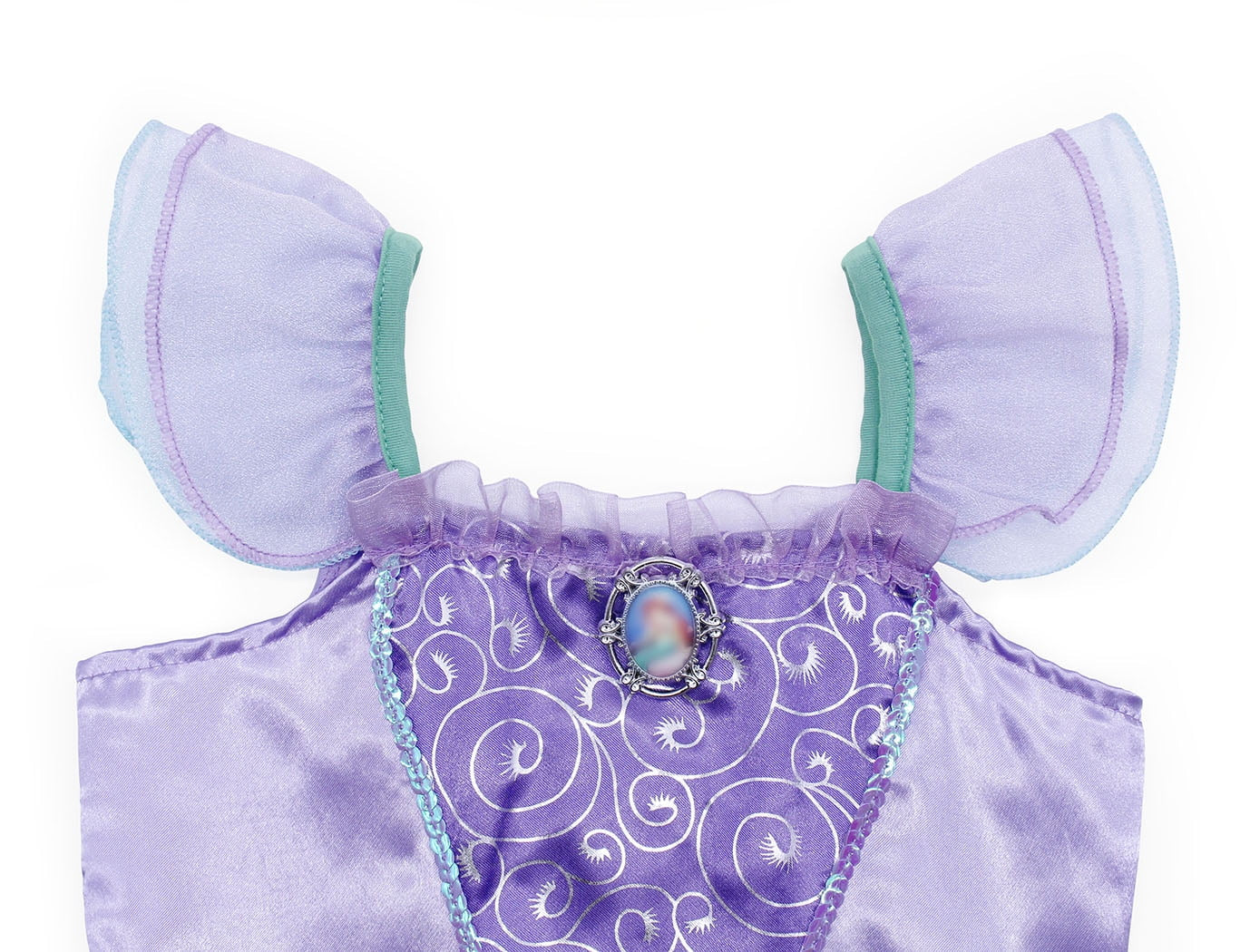 Mermaid Dresses for Girl Ariel Princess Dress up Clothes Mermaid Costume up Kids Birthday Party Cosplay Role Play Clothes 140 Cm 9-10 Years
