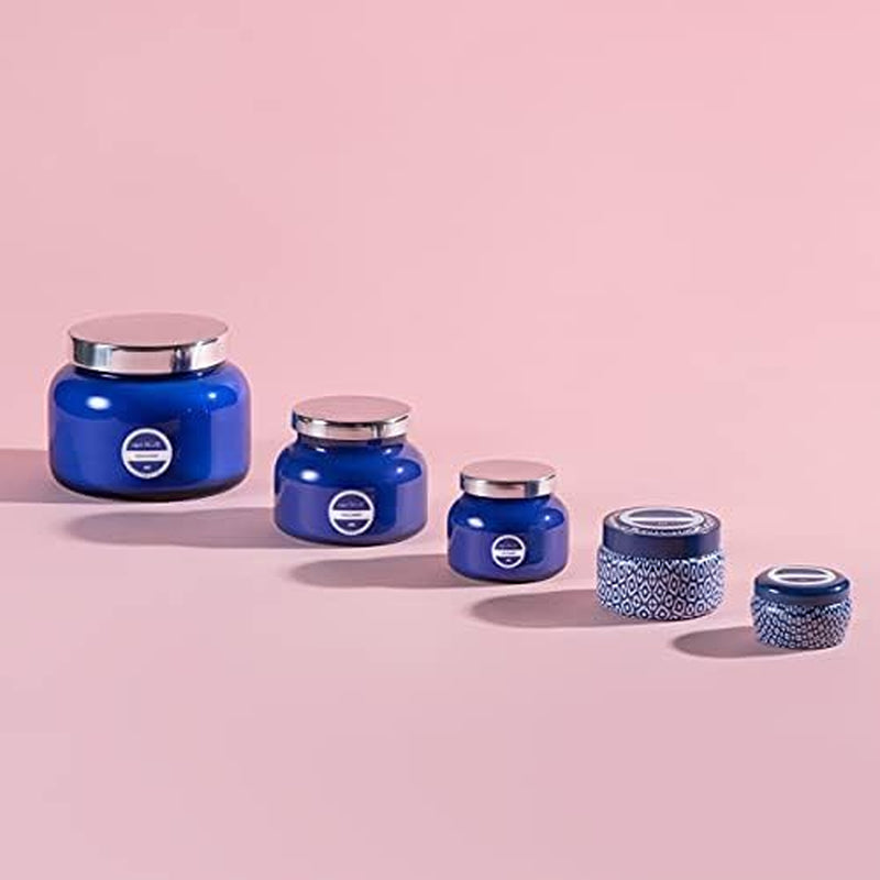 Signature Jar Candles - Long Lasting Soy Wax Blend - Luxury Tropical Scented Candles - Comes in Blue Decorative Glass Jar (Havana Vanilla, 8 Oz)