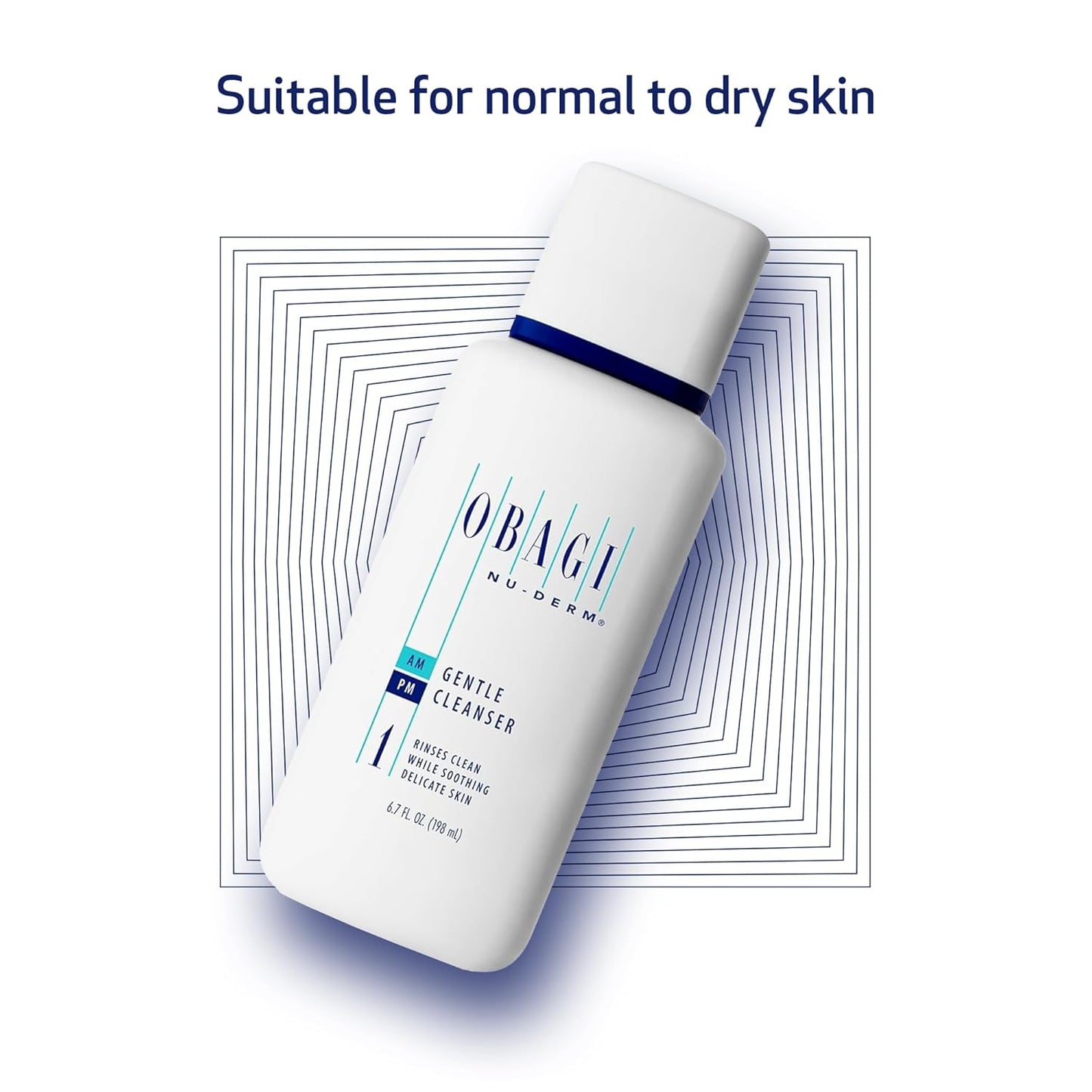 Nu-Derm Gentle Face Cleanser for Normal to Dry Sensitive Skin – Daily Facial Cleanser Gently Removes Dirt, Oil, Makeup & Impurities