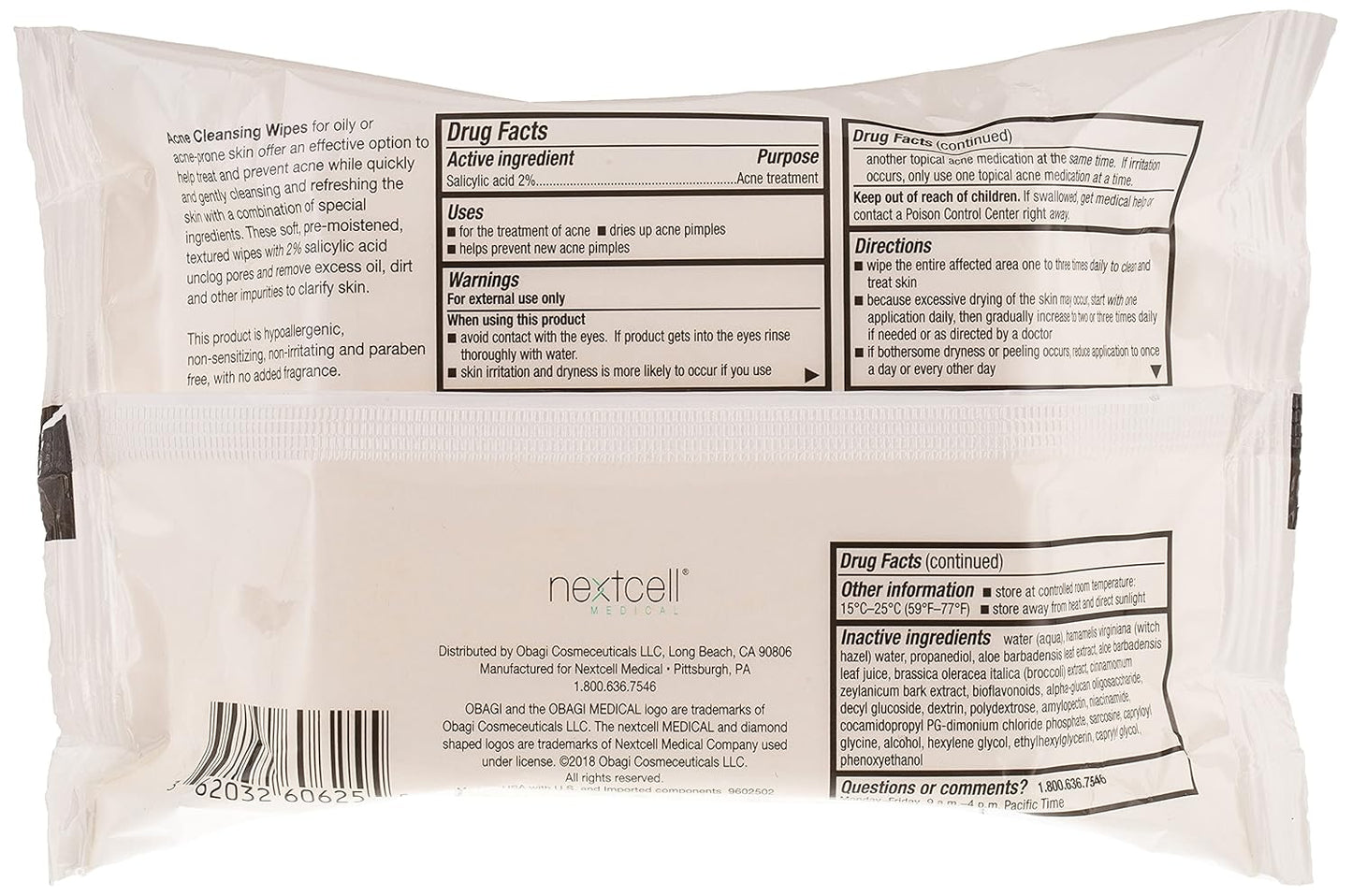 SUZANOBAGIMD on the Go Cleansing Wipes for Oily or Acne Prone Skin, 25 Count