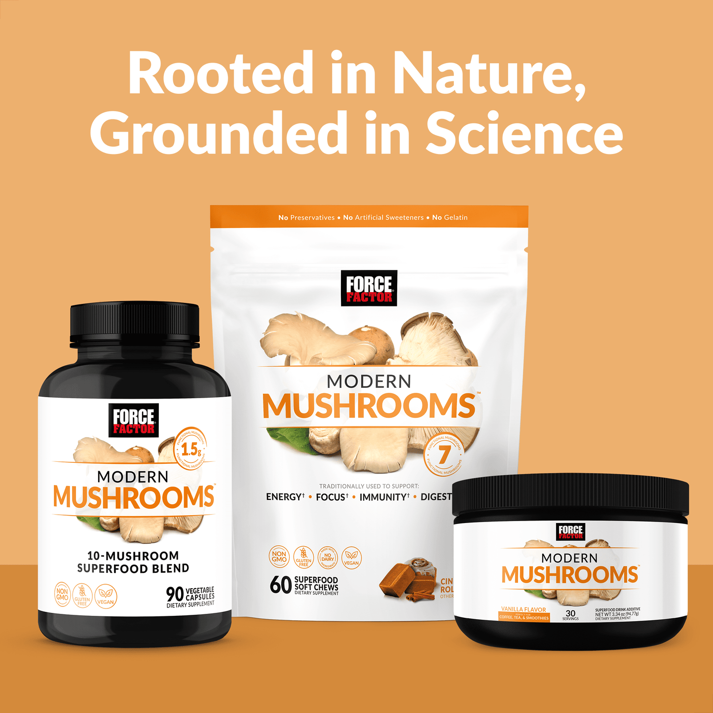Modern Mushrooms Capsules, Mushroom Complex with Lion'S Mane Supplement, 90 Capsules by