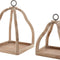 Wood Lantern Set, Brown/Natural