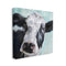 The Stupell Home Decor Collection Gentle Farm Cow Painting on Blue XL Stretched Canvas Wall Art, 30 X 1.5 X 30