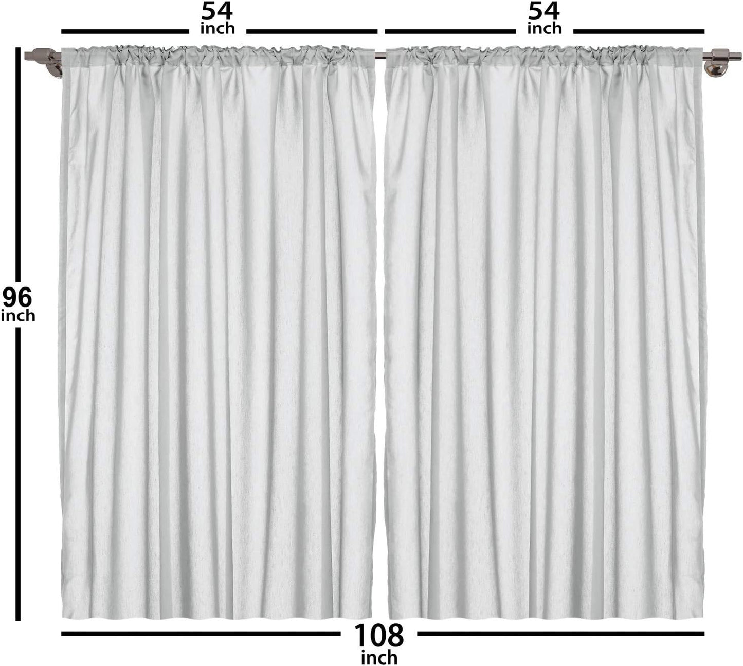 Floral Curtains, Shabby Form Flowers Roses Petals Dots Leaves Buds Spring Season Theme Image Artwork, Living Room Bedroom Window Drapes 2 Panel Set, 108" X 96", Magenta