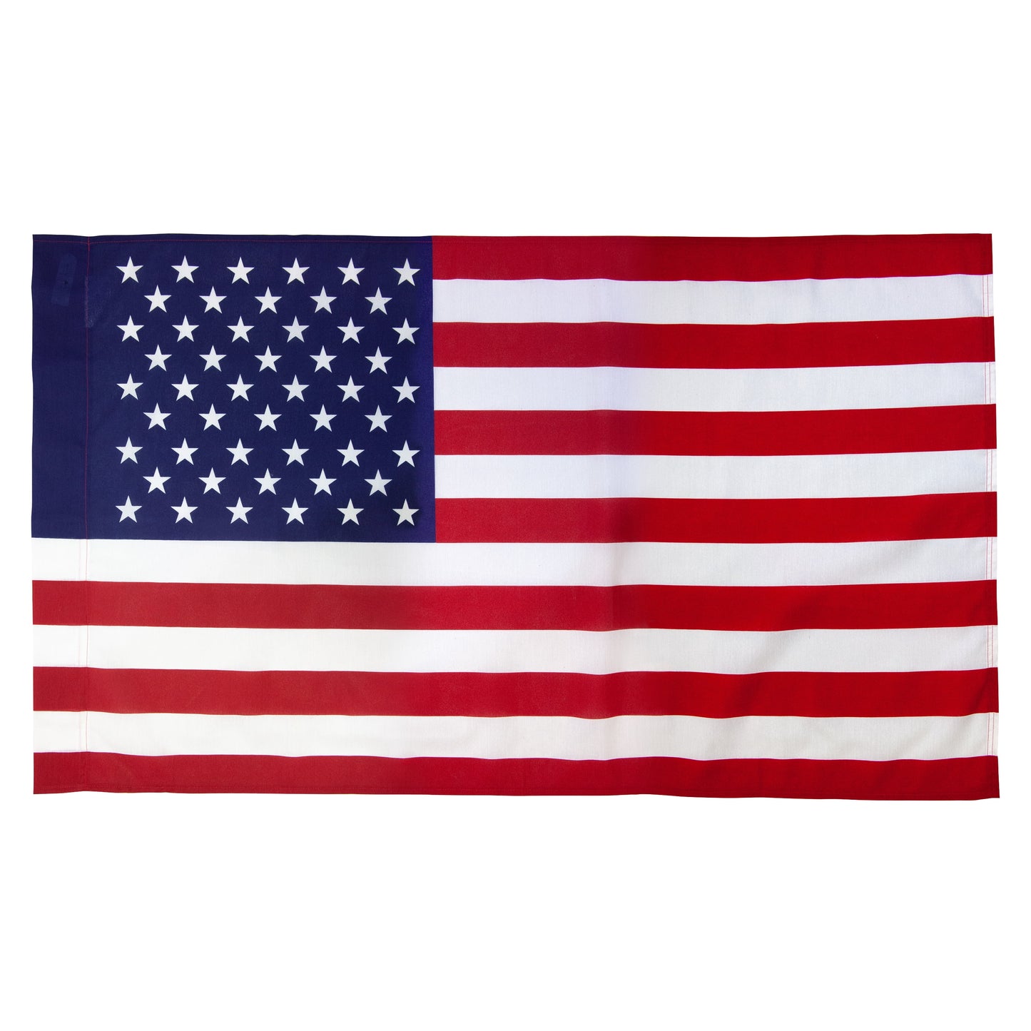 Printed Polycotton American Flag, Sleeved Banner , 2.5' X 4'