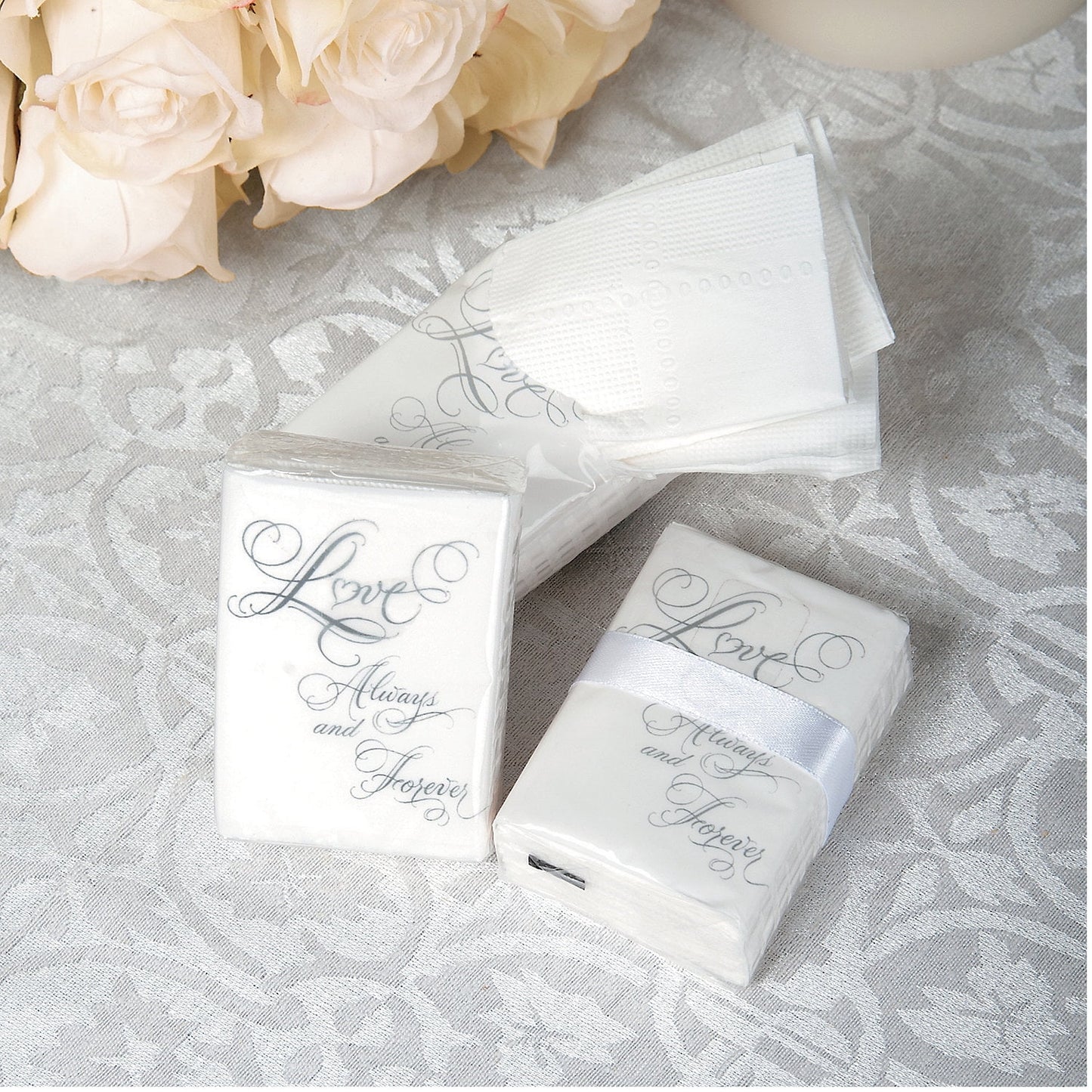 Love Wedding Facial Tissue Packs - Bridal Shower & Bridal Shower Favors