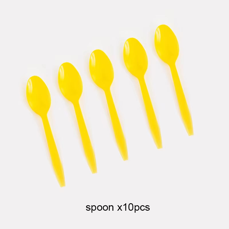 Bumble Bee Theme Party DIY Supplies Kids Birthday Party Decoration Latex Balloon Garland Disposable Tableware Set Baby Shower Su