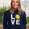 Love Softball Sweatshirt Hoodie Novelty Gifts for Coaches Fan Players Pitcher Hoodies for Women Teen Girls
