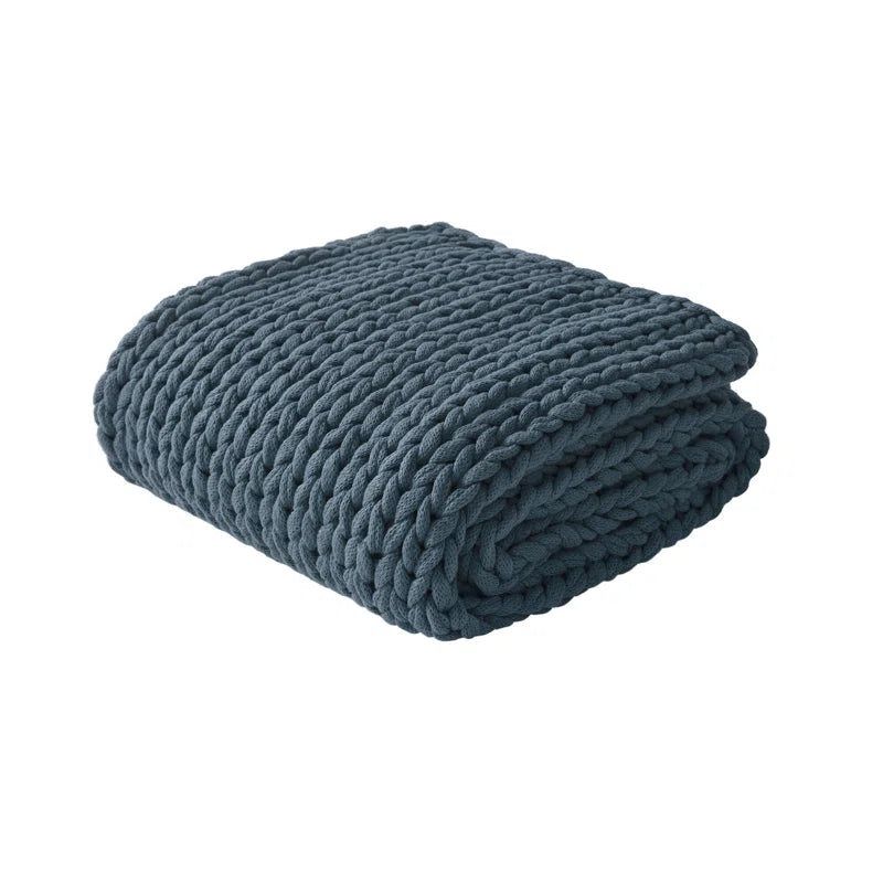Madison Hand Made Chunky Double Knit Throw Blanket