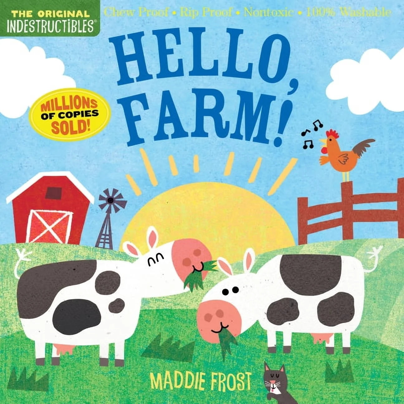 : Indestructibles: Hello, Farm!: Chew Proof · Rip Proof · Nontoxic · 100% Washable (Book for Babies, Newborn Books, Safe to Chew) (Paperback)
