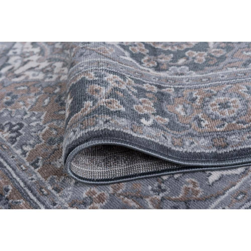 Madison Oriental Gray 8 Ft. round Indoor Area Rug