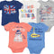Baby 5 Pack Bodysuits Newborn to Infant