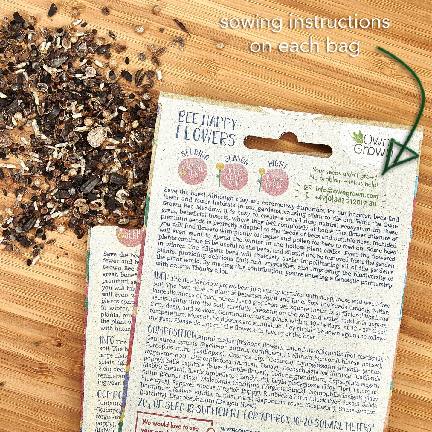 Bee Kind 10000 Wildflower Seeds Mix Flower Seed, Attract Bees