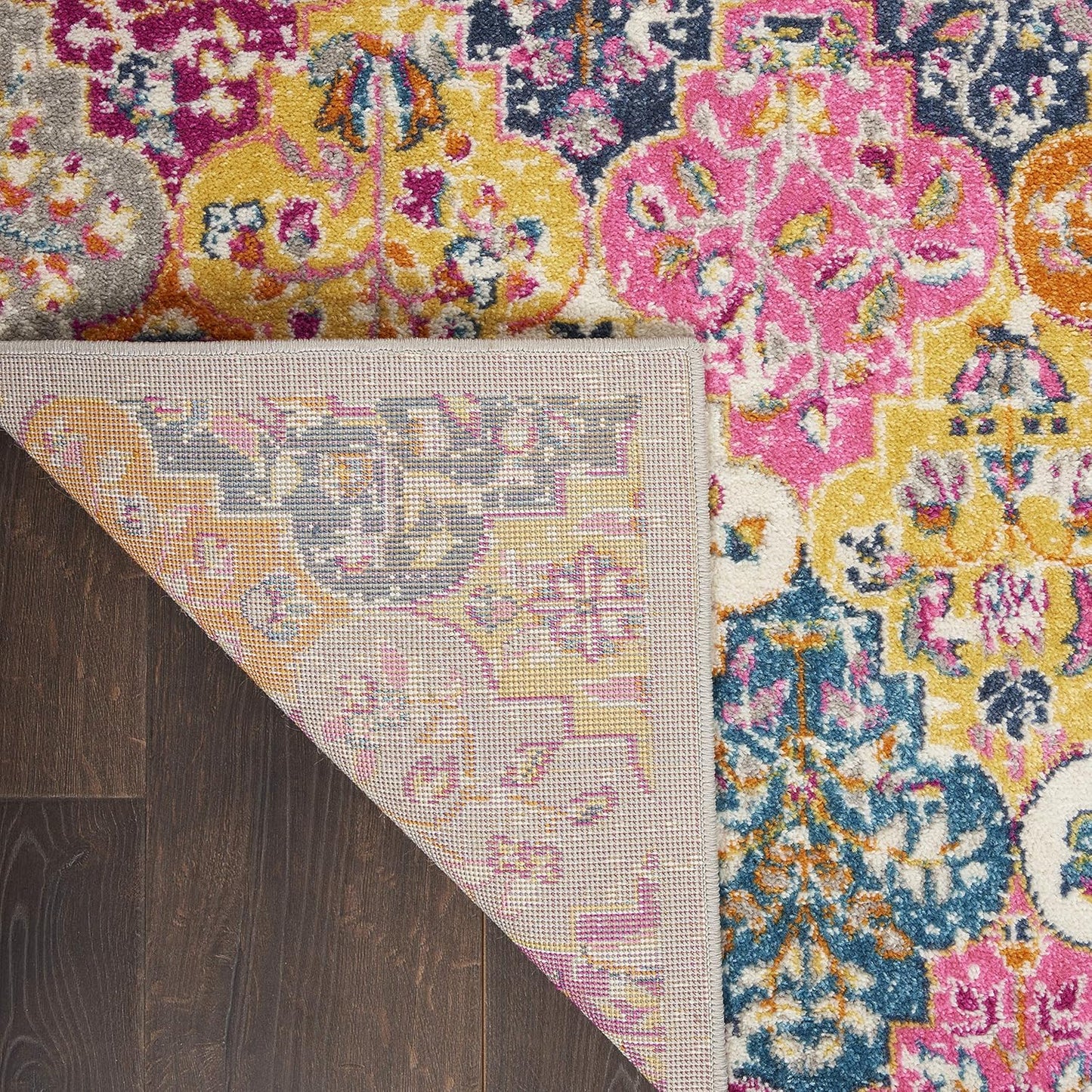 Passion Multicolor Bohemian Colorful, Farmhouse Area Rug 5'3"X7'3"