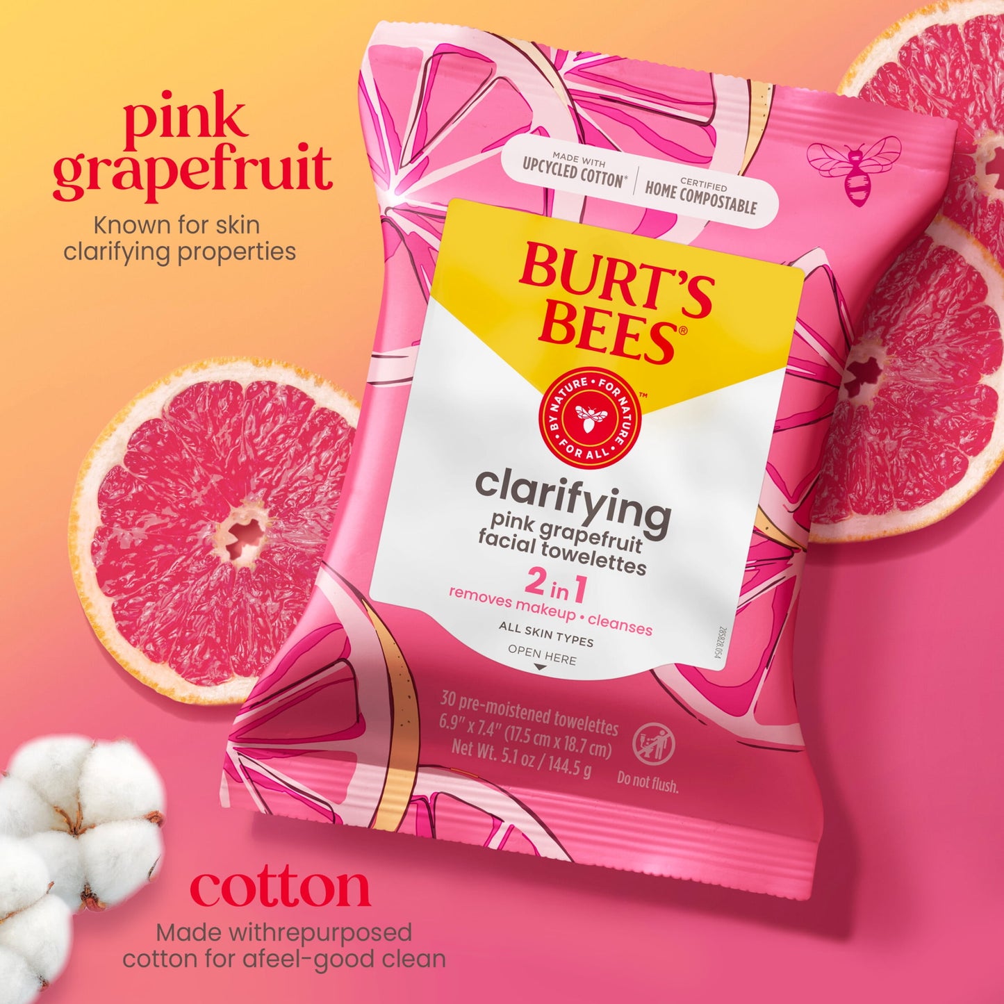 Clarifying Facial Towelettes, 30 Ct. Package
