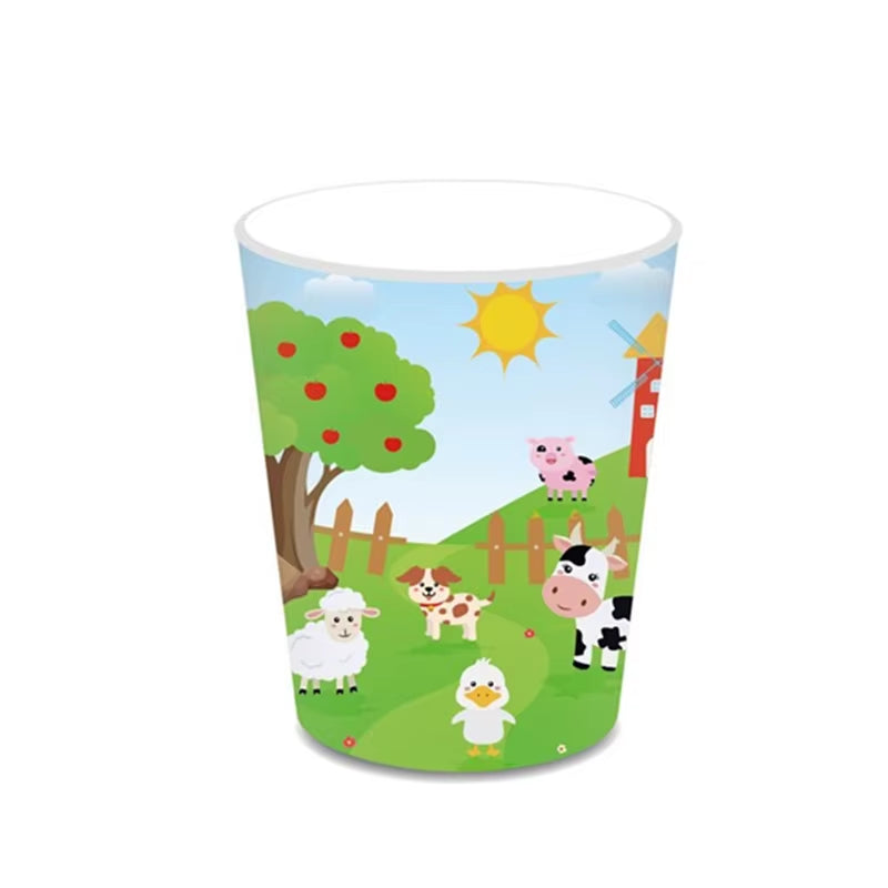 Farm Animals Theme Birthday Party Decoration Kids Paper Napkins Plates Cups Bags Disposable Party Tableware Decorative Plates