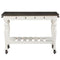 Joanna Two-Tone Ivory and Dark Oak Kitchen Cart