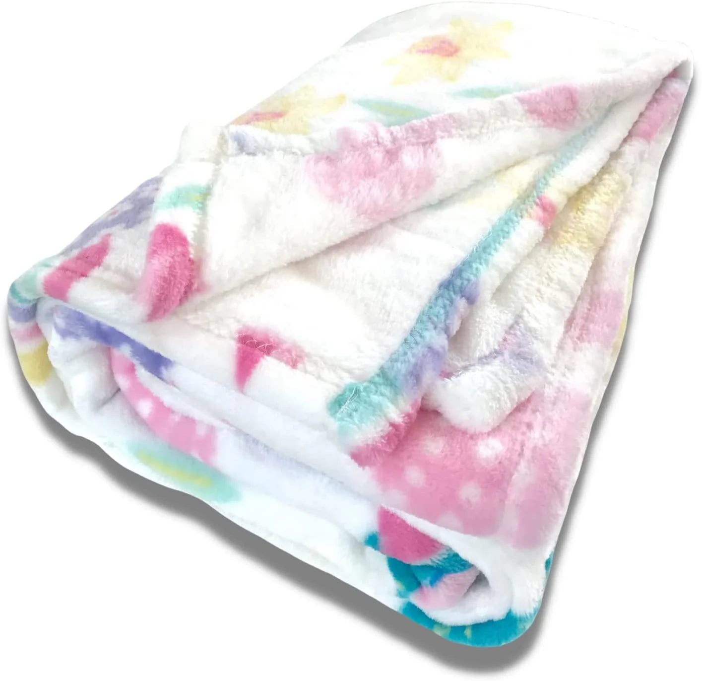 Easter Spring Flowers and Eggs Velvet Fleece Throw Blanket, 50" X 70"