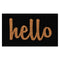 Script Hello Outdoor Coir Doormat, 24" X 36"