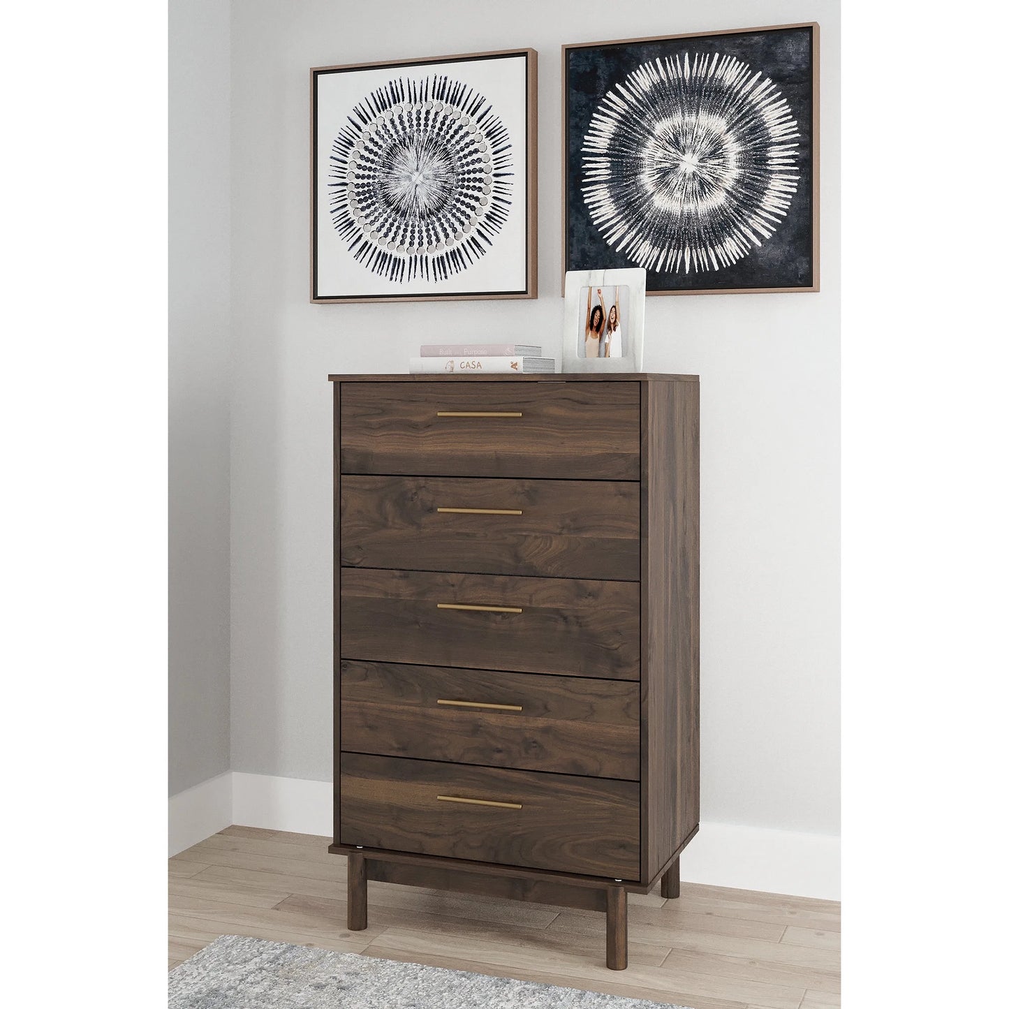 Casual Calverson Chest of Drawers, Mocha