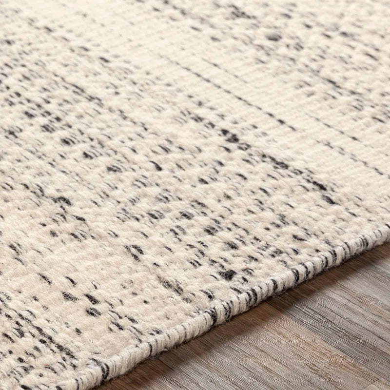 Sylvie Chevron Flatweave Wool Cream/Black Area Rug