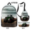 3Pcs/Set Tractor Pattern Backpack 3D Print School Bag Sets for Teenager Boys Girls Cartoon Kids Schoolbag Children Mochilas