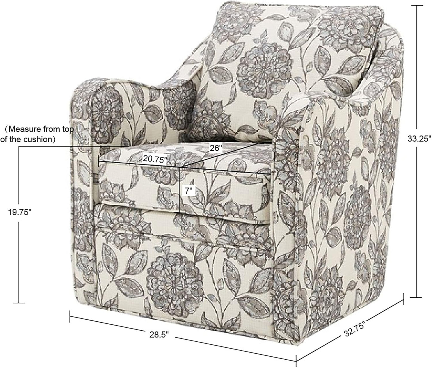 Modern Classic Style Family Room Sofa Furniture, 30.75"W X 29"D X 34.25"H, Brianne Multi
