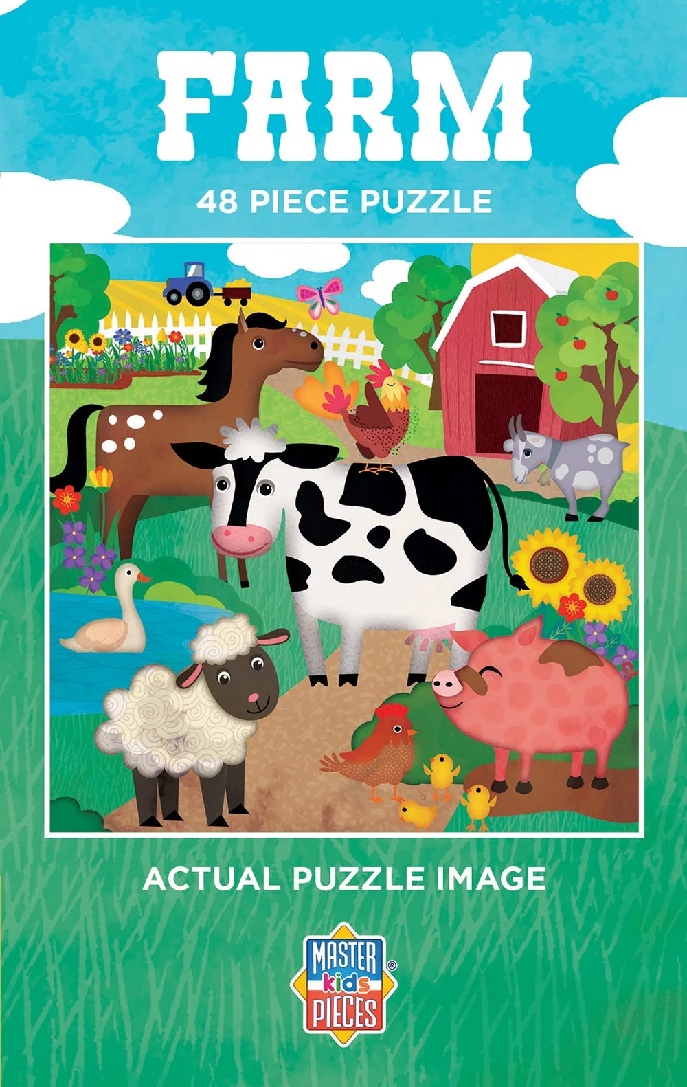 Farm 48 Pieces Interlocking Jigsaw Puzzle for Kids