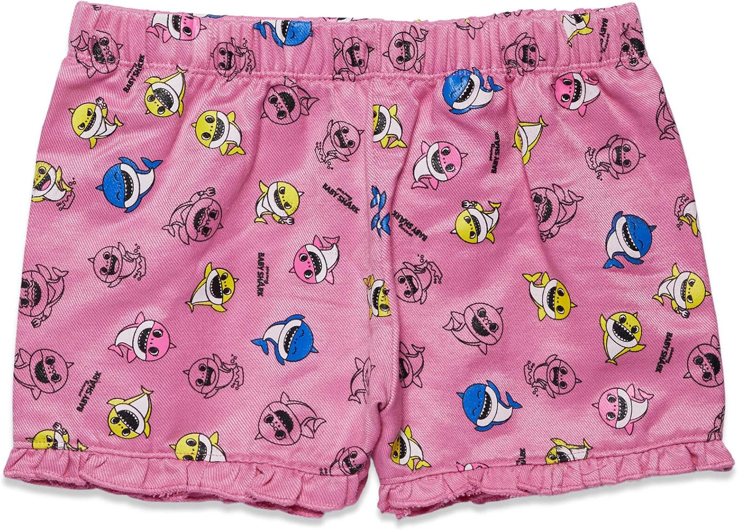 Baby Shark Girls Graphic T-Shirt and Shorts Outfit Set Infant to Little Kid