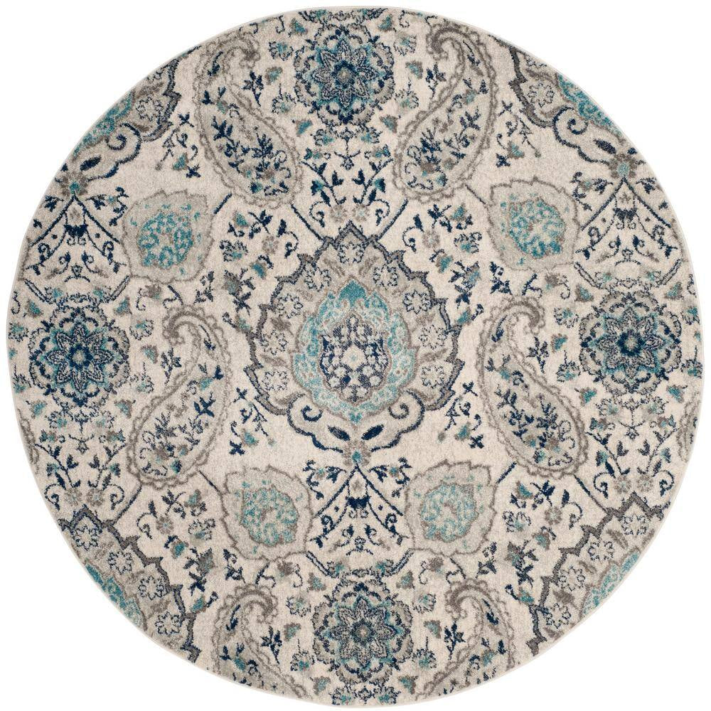 Madison Cream/Light Gray 9 Ft. X 12 Ft. Border Area Rug